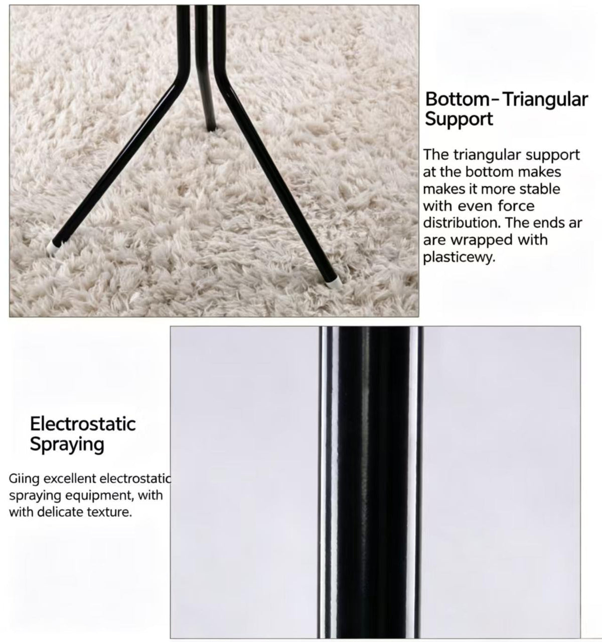 Freestanding Coat Rack And Multi-tier Metal Storage Unit Suitable For Offices And Entryways.