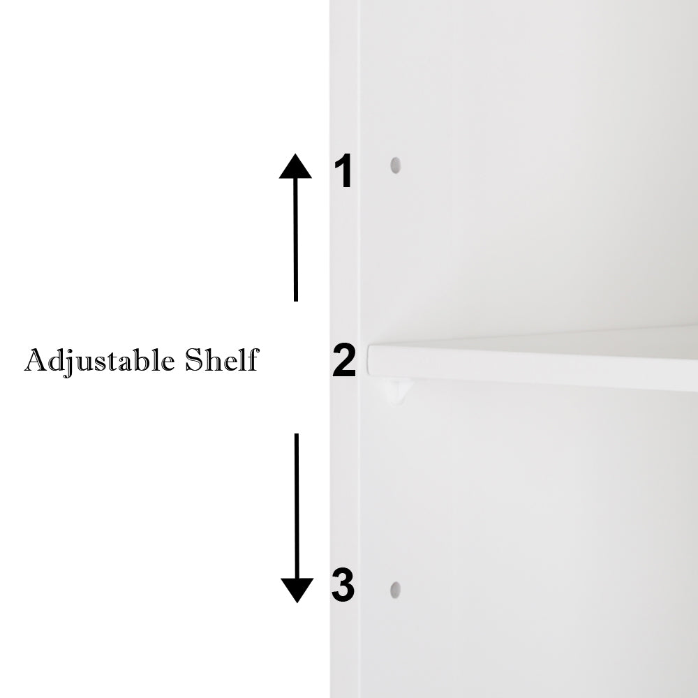 Four Drawer Single Door Bathroom Storage Cabinet