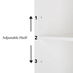 Four Drawer Single Door Bathroom Storage Cabinet