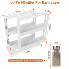 Swivel Cabinet Organizer Revolving Kitchen Rack Spice Organizer For Cabinet Condiment Holder Shelf