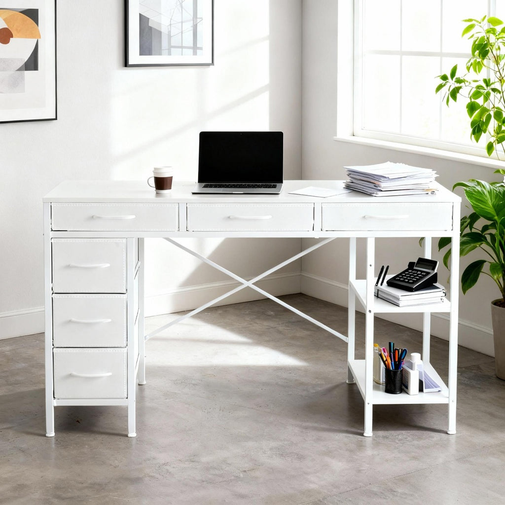 55-inch Computer Desk With 6 Drawers