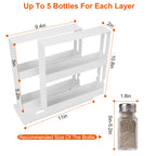 1Pc Swivel Cabinet Organizer Revolving Kitchen Rack Spice Organizer For Cabinet Condiment Holder Shelf