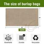 1PC 22inch*36inch Jute Food Storage Bag With String, An Eco-Friendly Food Storage Bag, A Kitchen Essential
