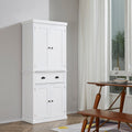 72" Kitchen Cabinet, Pantry Storage Cabinet with Doors and Shelves