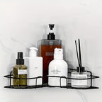 1pc Wall Mounted Bathroom Shelf, Shower Caddy Rack, No Punching Triangle Storage Rack For Bathroom Kitchen, Bathroom Accessories