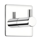 2pcs Adhesive Towel Hook, Stainless Steel Square Wall Hook For Bathroom, No Drill Robe Towel Hanger For Smooth Hard Surfaces