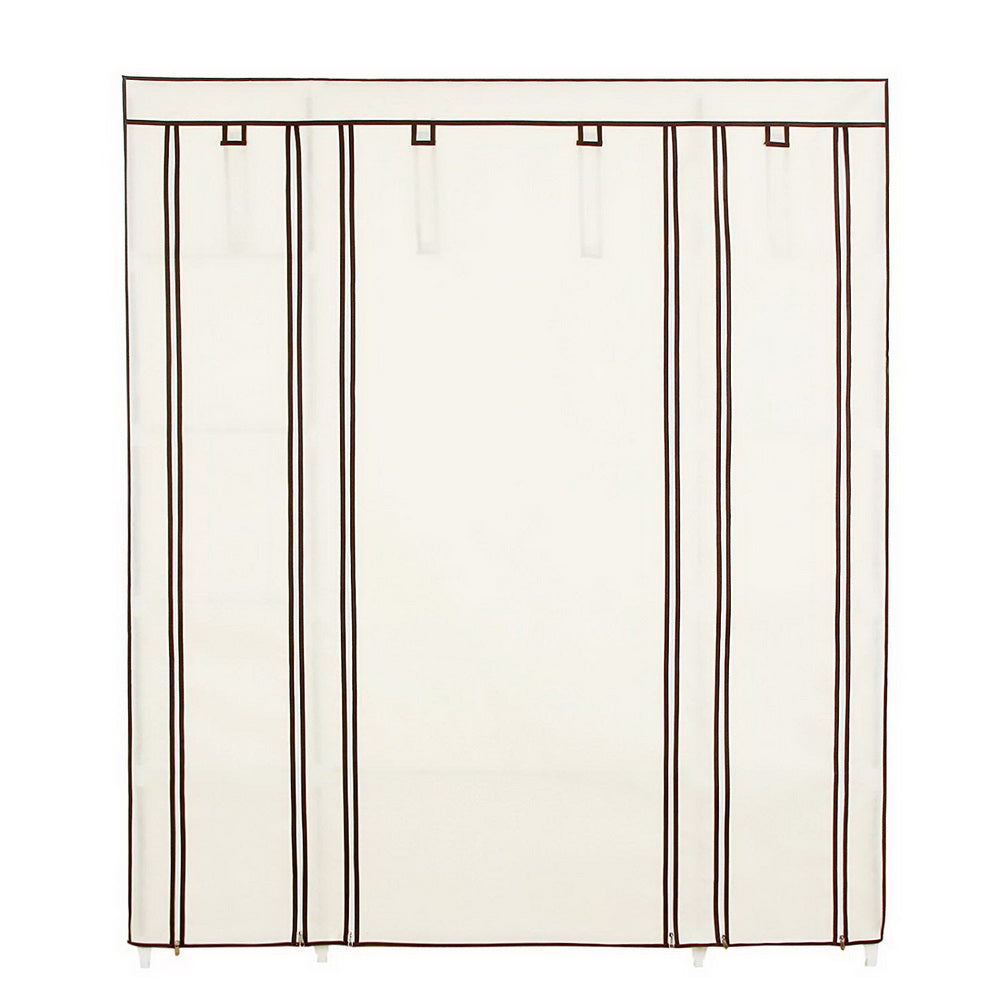 Non-woven Wardrobe 5 Layers 12 Compartments 150x45x175-beige