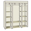 Non-woven Wardrobe 5 Layers 12 Compartments 150x45x175-beige