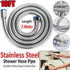 118inch 3 M Shower Hose Flexible Stainless Steel Chrome Shower Head Hose Pipe